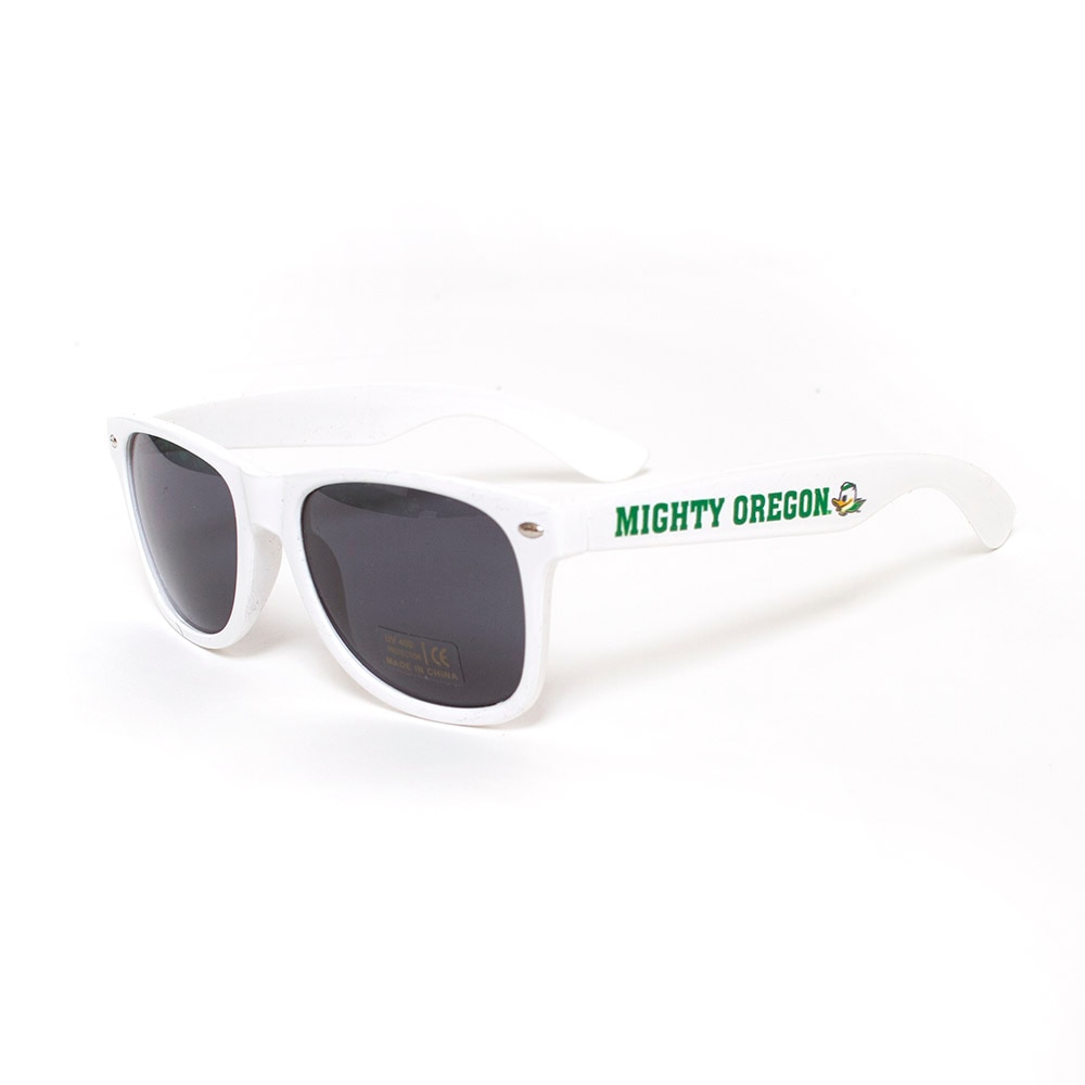 Mighty Oregon, Neil, White, Sunglasses, Plastic, Accessories, Unisex, Fighting Duck, 427323